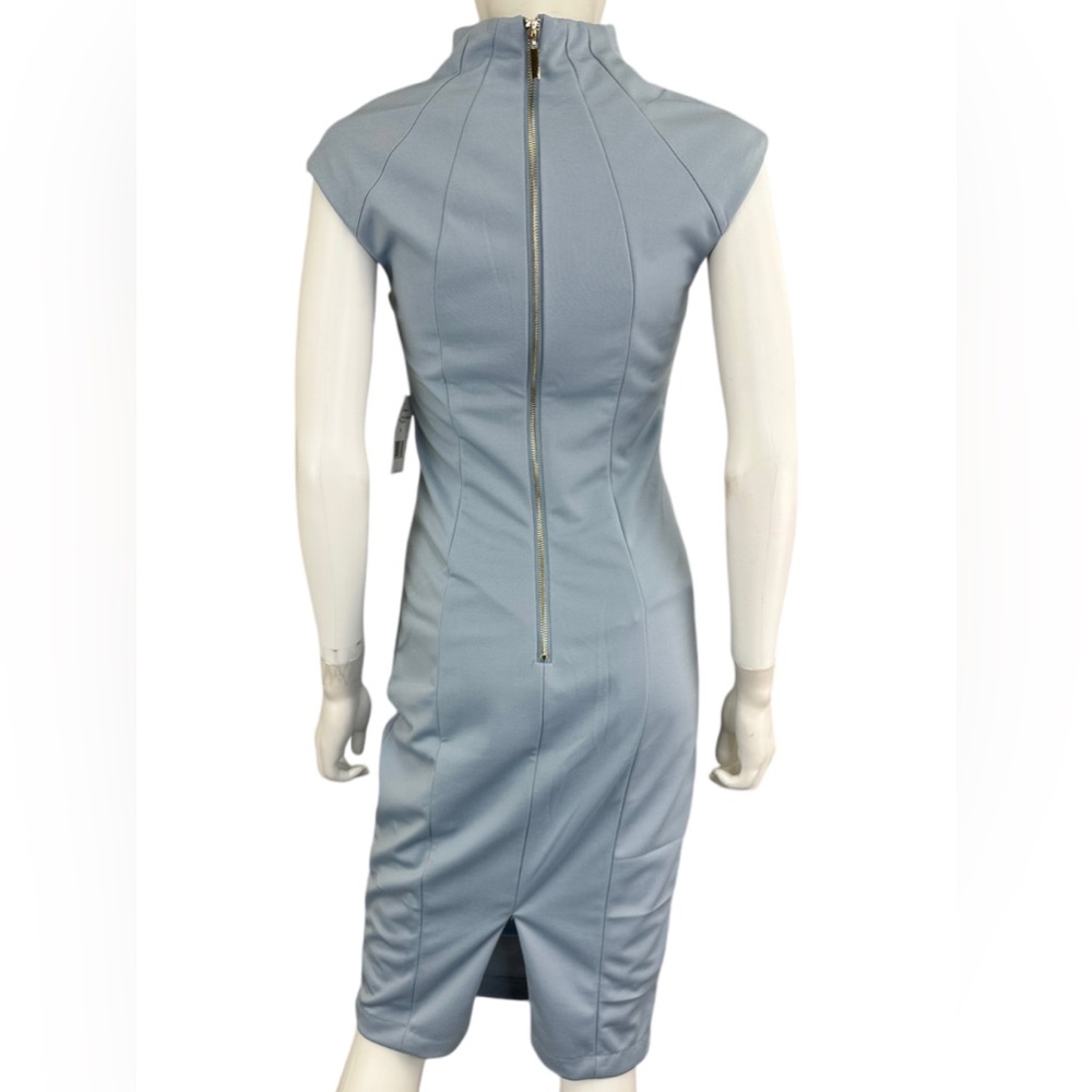 Alexia Admor NWT Halogen Blue Midi Dress B0585 - Picture 3 of 12